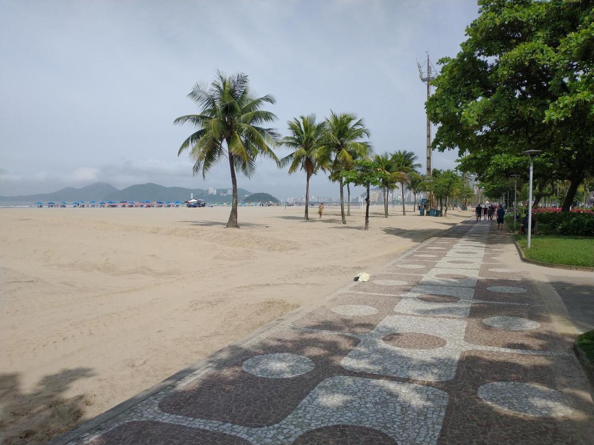 Apto Em Santos, Condominio Frente Ao Mar, Garagem, Internet 250Mb, Wifi E Netflix Gratis, Smart Tv, 1 Dorm Santos  Dış mekan fotoğraf