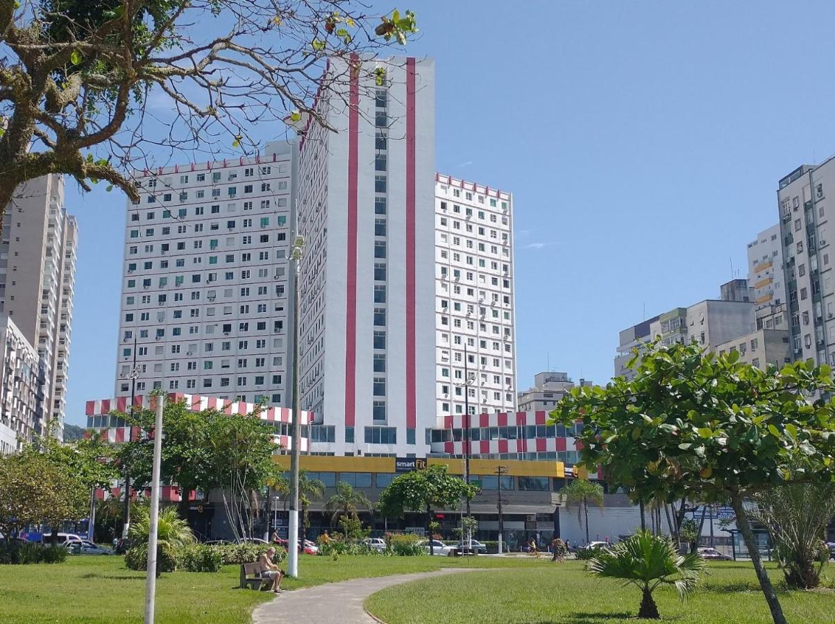 Apto Em Santos, Condominio Frente Ao Mar, Garagem, Internet 250Mb, Wifi E Netflix Gratis, Smart Tv, 1 Dorm Santos  Dış mekan fotoğraf